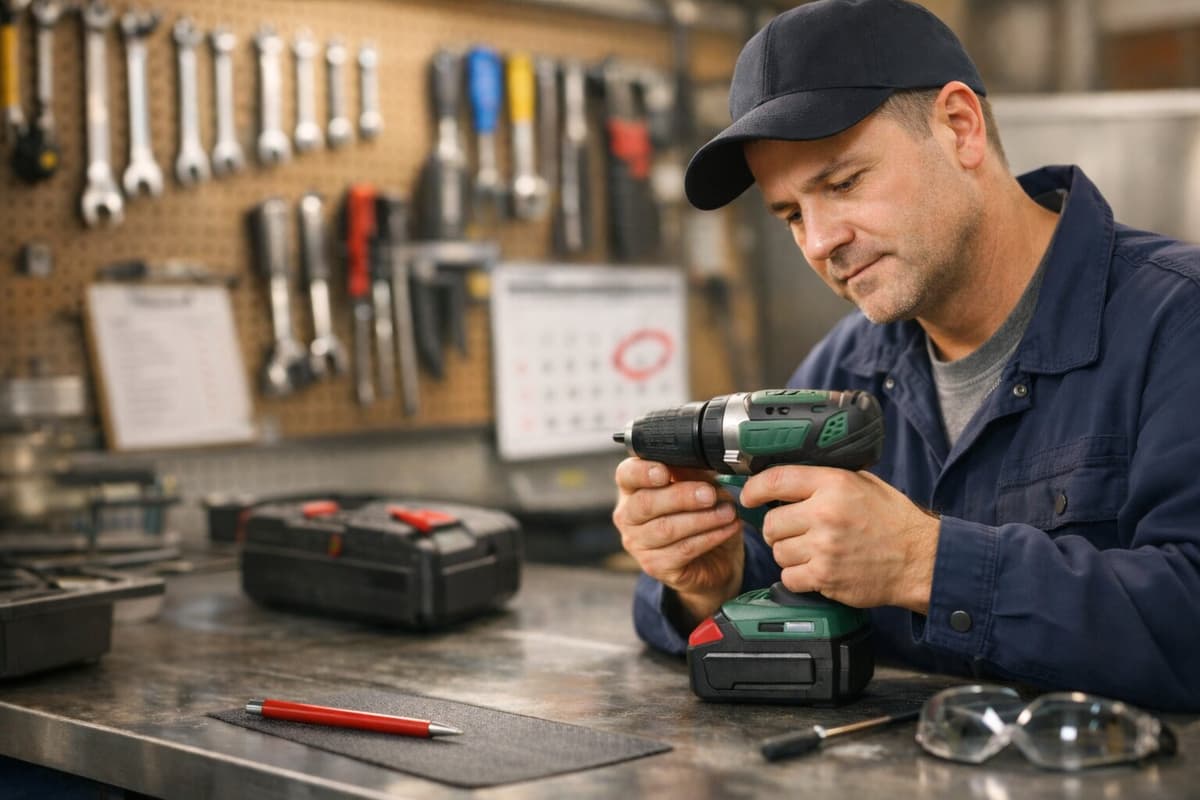 Przegląd techniczny elektronarzędzi w firmie